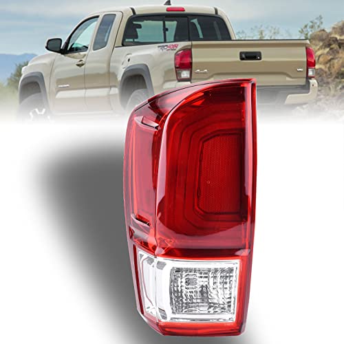 Nakuuly Tail Light Rear Lamp Compatible With 2016-2023 Toyota Tacoma Left Driver Side Taillight Brake Signal Assembly with Bulb # 81560-04170