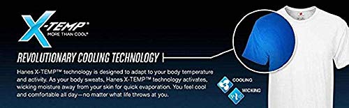 Hanes Men's Adult X-Temp Short Sleeve Cotton Raglan Shirt And Pants Pajamas Pjs Sleepwear Lounge Set - Blue (X-Large) #TOP6