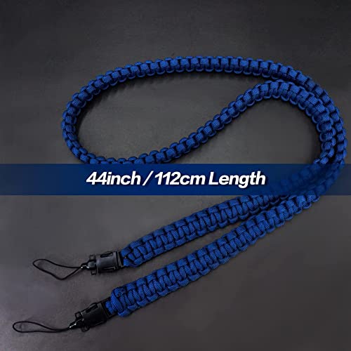 Wolven Braided 550Lb Paracord Camera Neck Shoulder Strap For All Slr/Dslr/Mirrorless/Instant Camera, Blue #TOP3