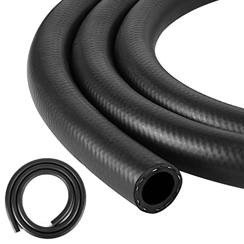 Image of 1 /2 Inch (12mm) ID Fuel Line Hose 6.5FT NBR Rubber Push Lock Hose High Pressure 300PSI for Automotive Fuel Systems Engines