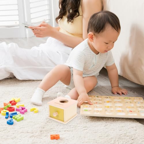 Totority Caixa De Moedas Montessori E Permanência De Objetos 1 Conjunto De Brinquedos De Caixa De Mo