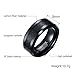 Heraculs 8MM Tungsten Carbide Ring for Man Black Carbon Fiber Inlay Polish Edges Wedding Engagement Band Ring Size 8