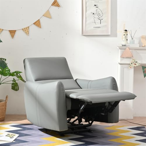 Sillón reclinable eléctrico azul para espacios pequeños