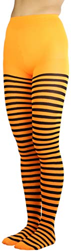 Image of ToBeInStyle Women's Nylon Horizontal Striped Tights