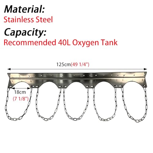 Support mural bouteille oxygène pour éviter les chutes de bouteille gaz - 6
