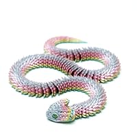 23.6inch 3D Printed Snake Models,Flexible Joint Animal lacertid Figurines, Stress Relief, Fidget restlessness, ADHD Toys, Surprise Fantasy Gifts (Random) — image 2