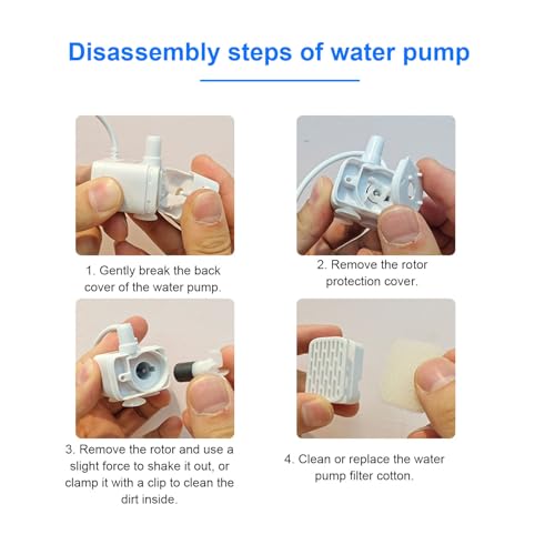 Bomba para fuente de agua para gatos Diydeg miniatura 3