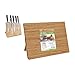 Quttin - Supporto magnetico per coltelli Quttin bambù, 34 x 25 x 1,7 cm