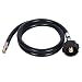 GasSaf 4 FT RV Propane Pigtail Connector Hose QCC1 Connector- Acme x 1/4" Inverted Male Flare