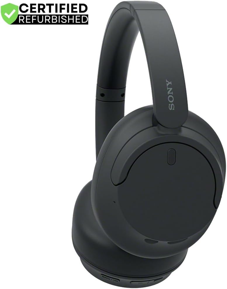 Sony (Refurbished WHCH720N/B Wireless Noise Cancelling Headphone Black Bundle with 2 YR CPS Enhanced Protection Pack (Renewed)