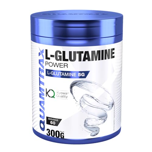 Quamtrax Nutrition - L-Glutamine Powder (L-Glutamina Kyowa®) - 300 g - Sabor Neutro - Recuperación muscular, apoyo inmunológico y apoyo digestivo