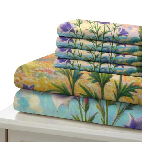 Housse de couette microfibre douce et zippée fleurs de ballon 3D - 6