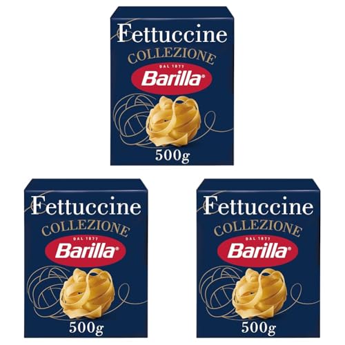 Barilla Pasta Collezione Fettuccine, (1 x 500 g) (Packung mit 3)