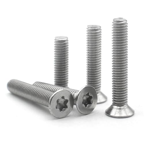 Vis M4 Torx tête fraisée 18mm acier inoxydable 304 lot de 20 pièces