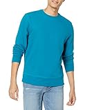 Amazon Essentials Men's Long-Sleeve Lightweight French Terry Crewneck Sweatshirt, Teal Blue, X-Large