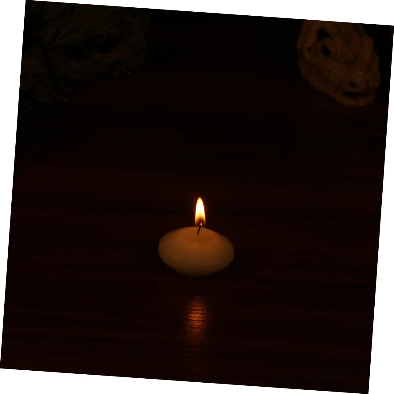 HOOTNEE 50pcs Mini Floating Candles Unscented Decorative Wedding Supplies for Romantic Party Event Centerpieces for Year and Christmas Celebrations