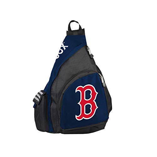 Officially Licensed MLB Boston Red Sox "Leadoff" Sling Backpack, 20 x 9 x