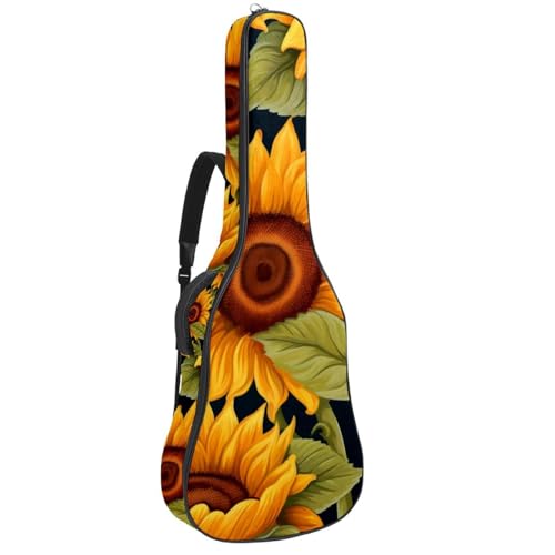 Sac à dos guitare acoustique 109cm imperméable étui souple basse
