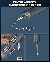 Fanttik S1 Pro 3.7V Magnetische Electric Screwdriver, Leistungsstarkes-Schraubendreher-Set mit 16 Bits, Einstellbare 3 Drehmomente bis zu 6 Nm, 2000-mAh-Akku, Geeignet für die Möbel/Computerreparatur – Ansicht 7