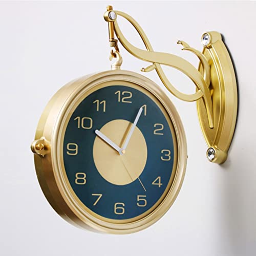 Horloge murale double face lisible grand cadran pour conférence