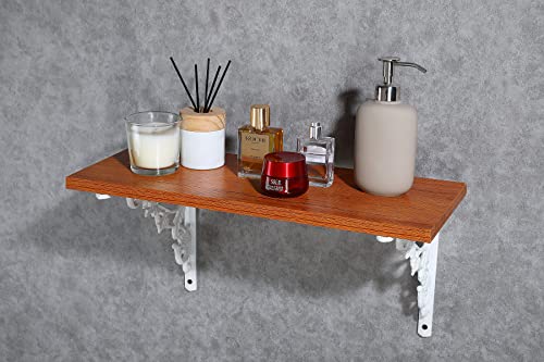 Cast Iron Victorian Scroll Shelf Brackets, 9 X 9 Inch Antique Decor Shelves Bracket, Mailbox Brackets,Wall Decorative, Modern Shelving Bracket For Diy Floating Shelves, White,2 Pcs #TOP6