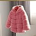 Toddler Girls Jacket Fall Fashionable Winter Toddler Infant Kids Fleece Collar Dressy Coat for Toddler (Pink, 7-8 Years)
