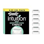 Wilkinson Sword Intuition Sensitive Care Women's Razor Blade Refills, Pack of 6, Enriched with Aloe Vera & Vitamin E