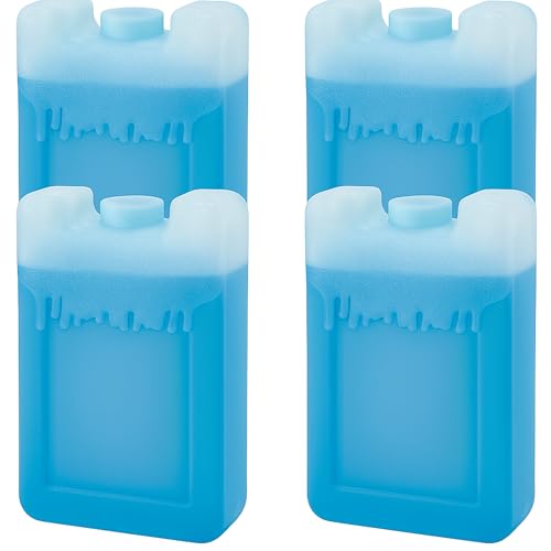 Kühl Akkus 150 ml mit Kühlflüssigkeit befüllt stabile Kunststoff-Kühlelemente wiederverwendbar für Kühlbox, Kühltasche, Picknick, Camping, Ausflug, Strand 4er, 6er 10er Set für unterwegs (4)