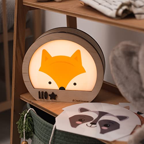 Lámpara de mesa de noche infantil de madera miniatura 2