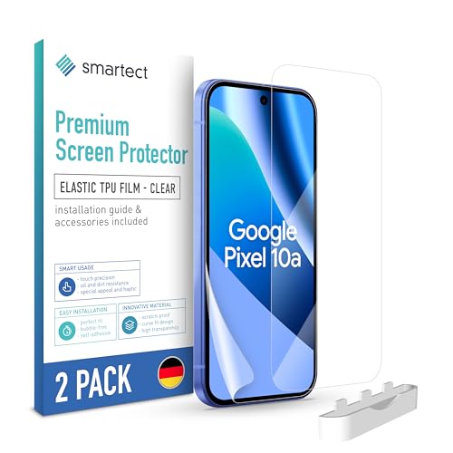 smartect TPU Schutzfolie 2 Stück für Google Pixel 10a, HD Panzerfolie Anti-Kratzer, Displayschutz Ultra-klar, Blasenfrei, Fingerabdruck kompatibel, Hüllenfreundlich