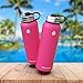 Swig Savvy Sports Water Bottle, Vacuum Insulated Stainless steel, Double Wall Wide Mouth Leakproof Lid - 18oz (Pink)