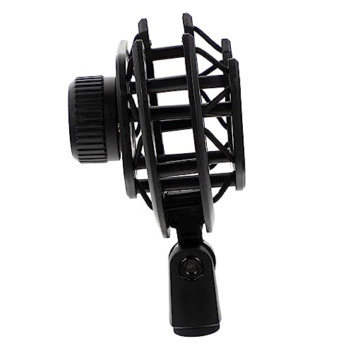 INOOMP Professional Shockproof Microphone Mount Durable Vibration Mic Holder for Stable Recording Compatible with Various Mics Black Finish for Sound Isolation