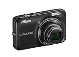 'NIKON COOLPIX S6300 Digitalkamera Compact 16 Megapixel, 2,7-Display Optischer Zoom 10 x schwarz
