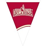 Creative Converting University of Oklahoma Plastic Flag Banner, 10.5-Feet