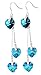 Neoglory Jewelry Teardrop Platinum Plated Made with Swarovski Element Crystal Drop Earrings