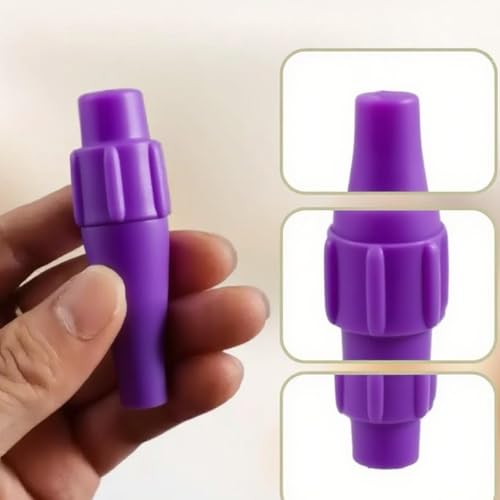 Image of Grape Flavor Nozzle Silent Plastic Dispenser Premium Silent Nozzles & Neutral Twist Tops for Any Brand Cream Chargers Tanks(3 Packs)