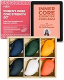 Pixie Inner Core Wellness & Strength Training for Feminine Care – Women’s Core Strength Set – Set of 6 – Includes Easy-to-Read Guide & Exercises for Beginners & Advanced
