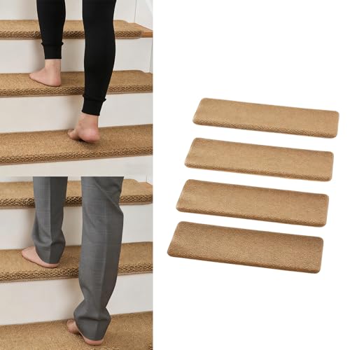 Almohadillas para escalones de escalera alfombrilla silenciosa autoadhesiva 2
