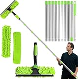 Perche Télescopique Nettoyage 6m avec Tête Microfibre Toile d'Araignée | Kit Complet po...