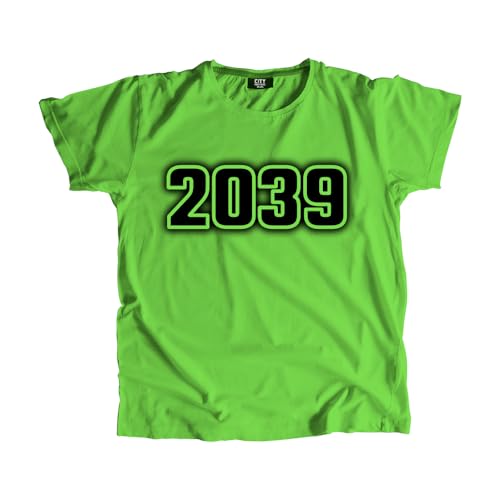 T-shirt 2039 Year haut de gamme coupe Men Unisex minimaliste