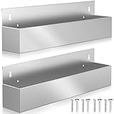 Famiron 22' Stainless Steel Bottle Holder, Stainless Steel Liquor Bottle Holder Rack, Suitable for Bars, Kitchens, garages, etc (2-Pack)