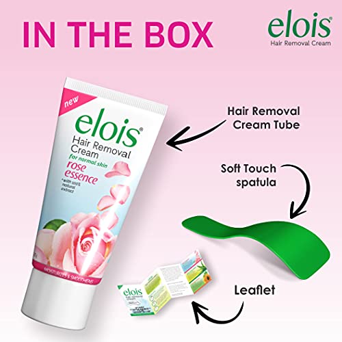 Elois Hair Removal Cream for Women & Girls | Hair Remover Cream for Bikini Area & Private Parts | Silky Soft Skin with Rose Essence | For Legs, Underarms & Arms - 100g (Pack of 3)