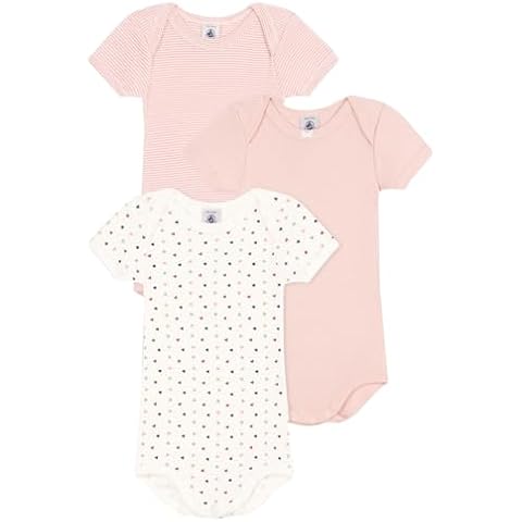 Petit Bateau Baby Girls' Bodysuit Pack of 3 Cover