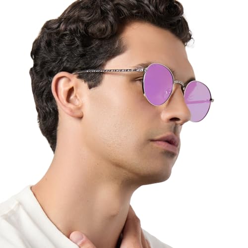 DIFF | Star Wars Mace Windu Round Sunglasses for Men and Women UV400 Protection, Space Oxidized Purple4