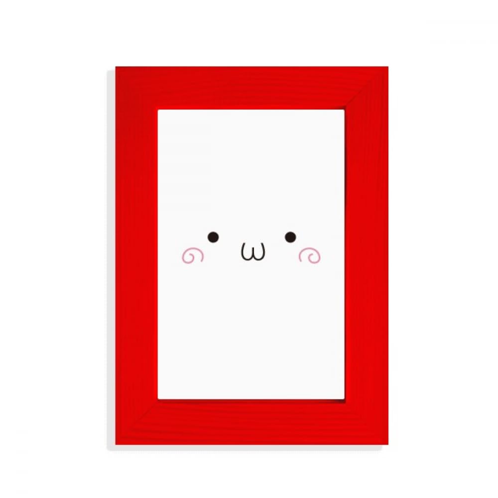 Cadre photo rouge visage mignon le cadeau idéal pour amateurs d'art déco
