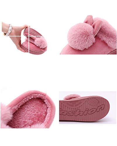 YILANLAN Rabbit Women's Cute Cartoon Animal Slippers - Warm Plush, Breathable, Skin-Friendly4