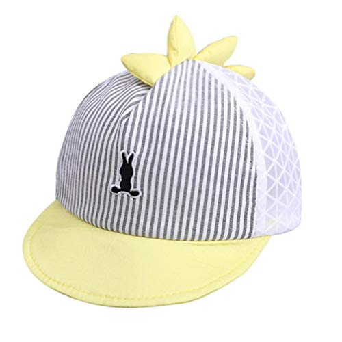 Preisvergleich Produktbild Koojawind Sommer-SäUglingsbaby-MäDchen-Enten-... Lichtschutz-Sonnenschutz-Kappe, Die Stickerei-Baumwollsonnenhut-Schule Der Halbmaschigen Kinder Scherzt Kappen