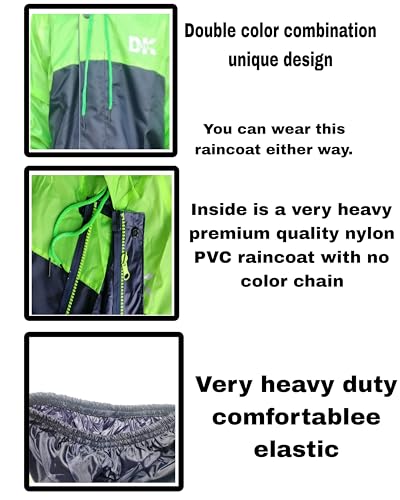 Image of Boy's & Girl's Top + Bottom Portable Light Weight Rain Coat with Hooded & Long Sleeves for Outdoor Activity