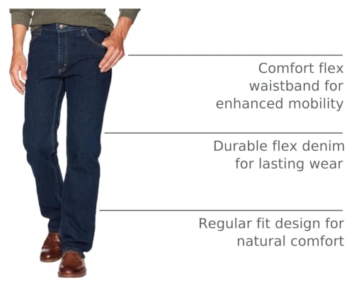 Image of Wrangler Authentics Men's Regular Fit Comfort Flex Waist Jean
