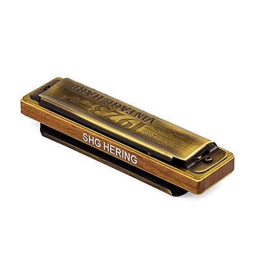 Gaita de Boca Diatônica Hering Vintage Harp 1020C em Dó